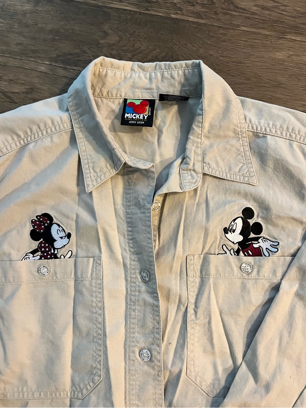 Vintage Mickey Unlimited by Jerry Leigh Button Down Top